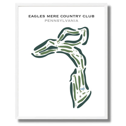 Eagles Mere Country Club, Pennsylvania - Printed Golf Course