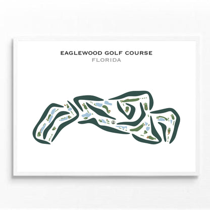 Eaglewood Golf Course, Florida - Printed Golf Courses
