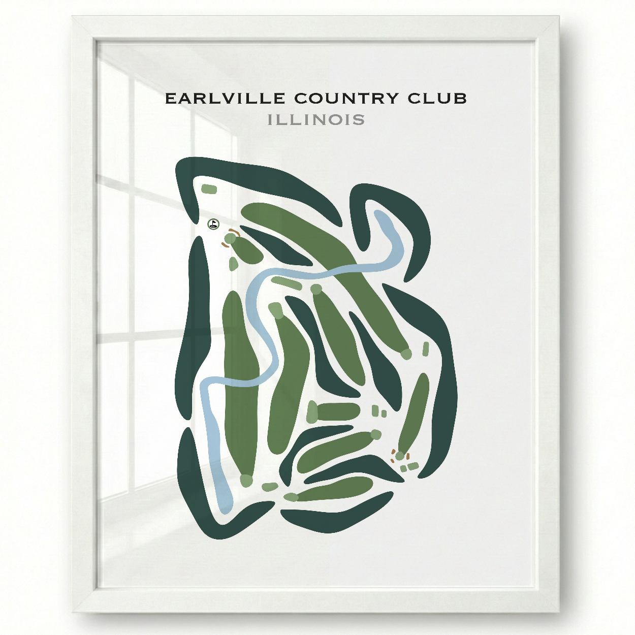 Earlville Country Club, Illinois - Printed Golf Courses