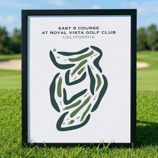 East 9 Course at Royal Vista Golf Club, California - Printed Golf Courses