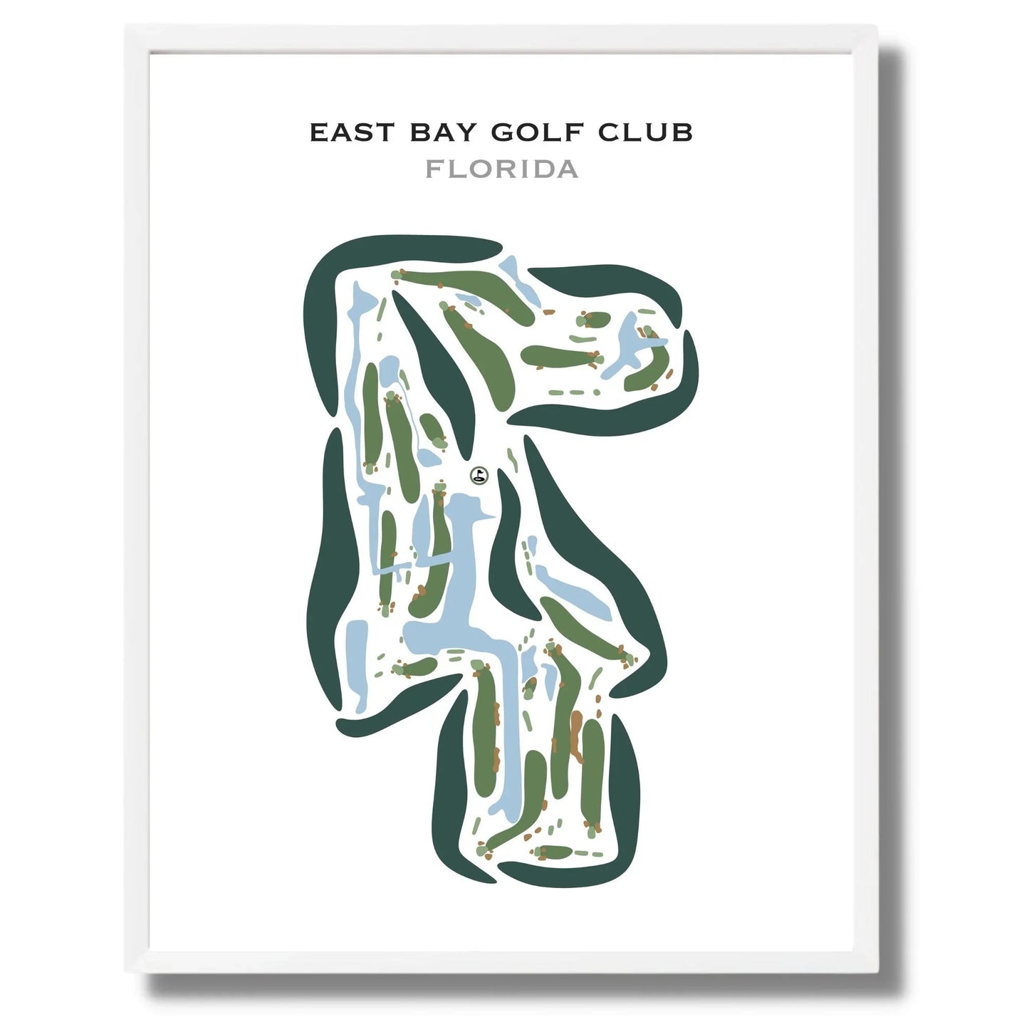 East Bay Golf Club, Florida - Printed Golf Courses