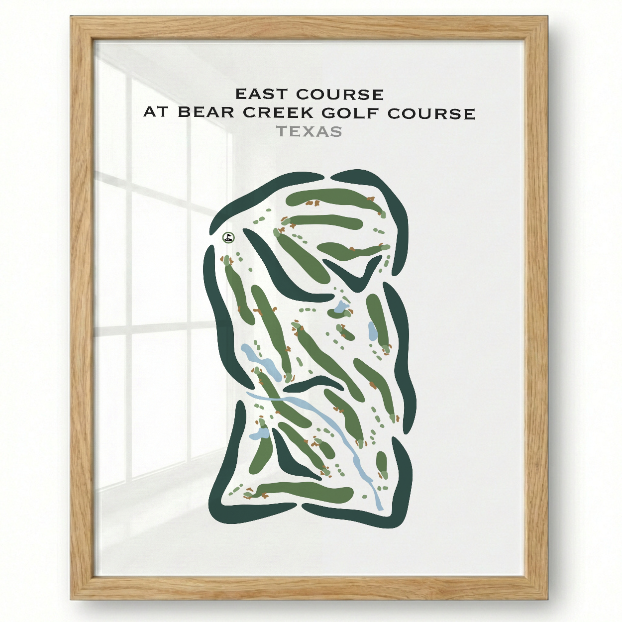 East Course at Bear Creek Golf Club, Texas - Printed Golf Courses