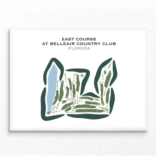 East Course at Belleair Country Club, Florida - Printed Golf Courses