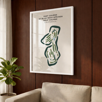 East Course at Blue Rock Springs Golf Course, California - Printed Golf Courses