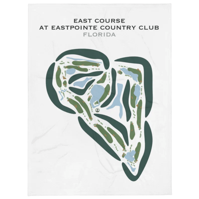 East Pointe Country Club, East Course, Florida - Printed Golf Courses