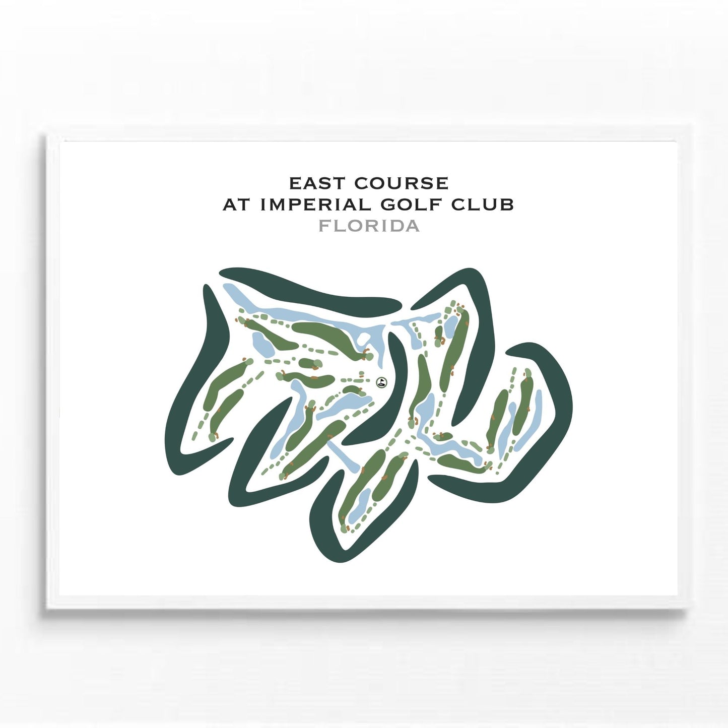 East Course at the Imperial Golf Club, Florida - Printed Golf Courses