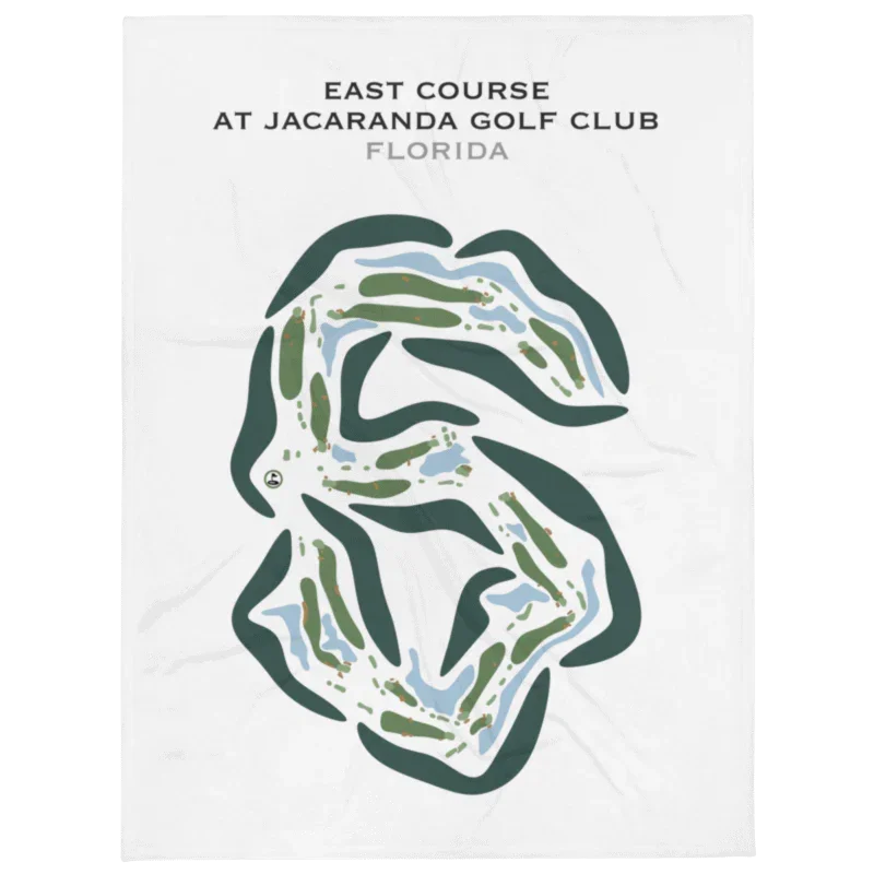 East Course at Jacaranda Golf Club, Florida - Printed Golf Courses