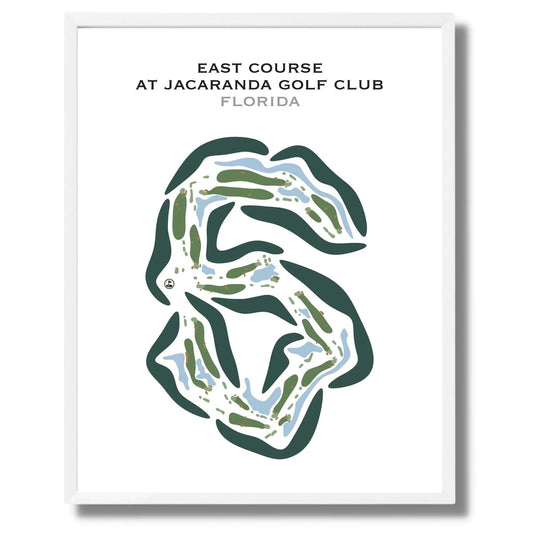 East Course at Jacaranda Golf Club, Florida - Printed Golf Courses