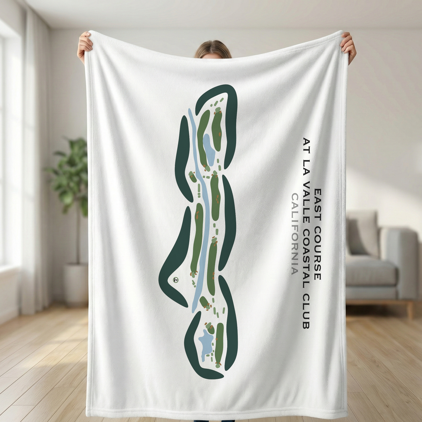 East Course at La Valle Coastal Club, California - Printed Golf Courses