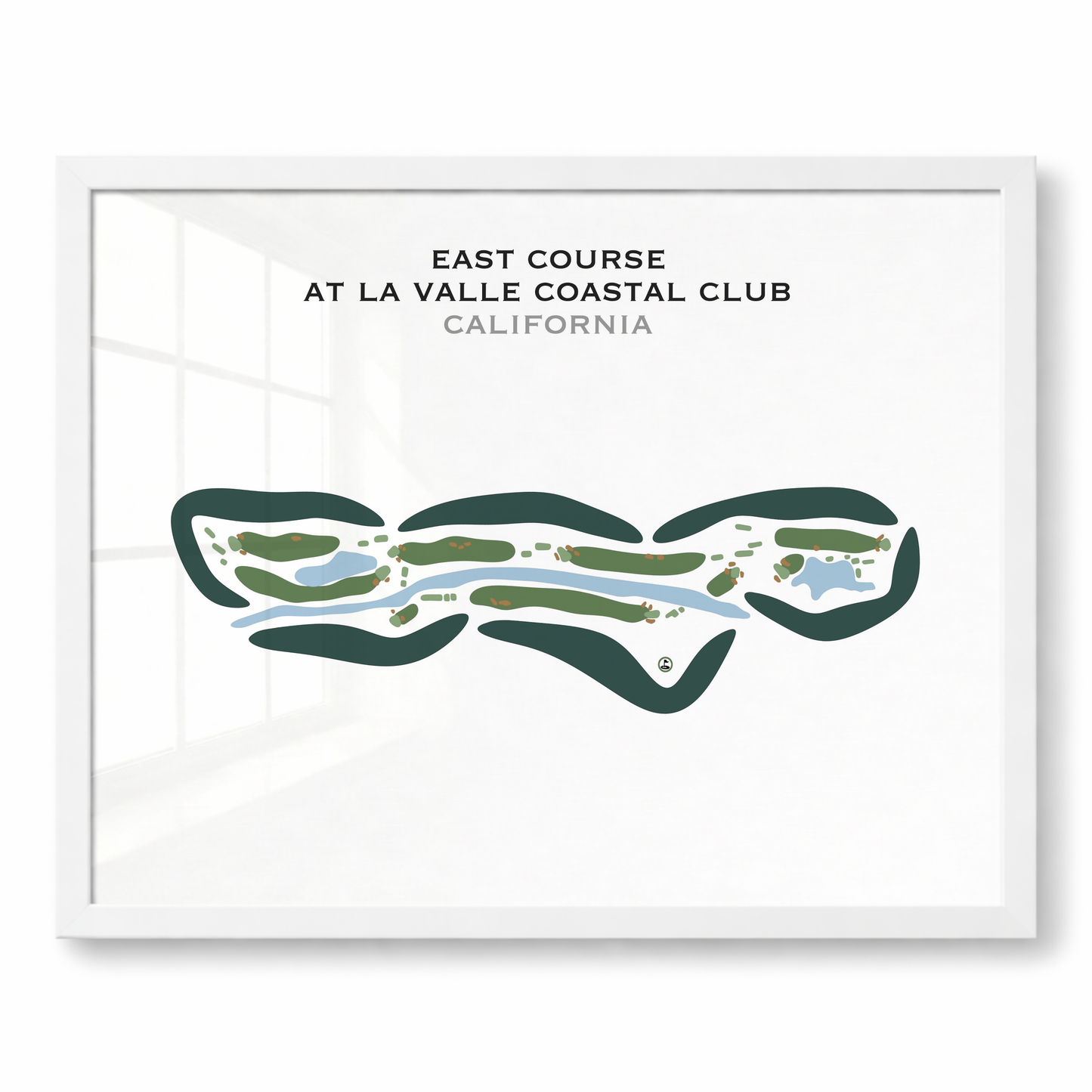 East Course at La Valle Coastal Club, California - Printed Golf Courses
