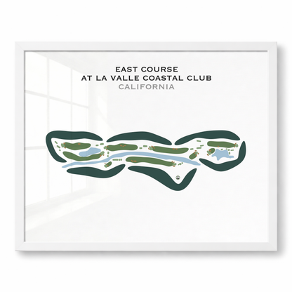 East Course at La Valle Coastal Club, California - Printed Golf Courses