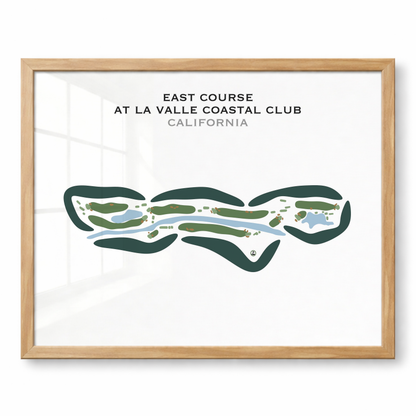 East Course at La Valle Coastal Club, California - Printed Golf Courses