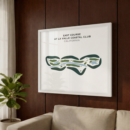 East Course at LaValle Coastal Club, California - Printed Golf Courses