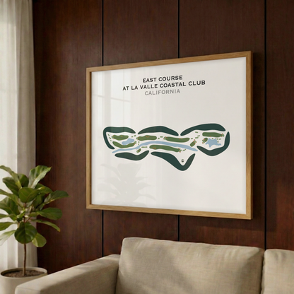 East Course at LaValle Coastal Club, California - Printed Golf Courses