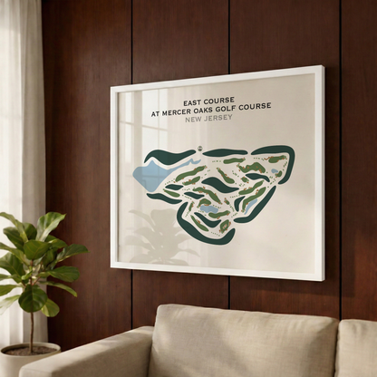 East Course at Mercer Oaks Golf Course, New Jersey - Printed Golf Courses