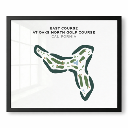 East Course at Oaks North Golf Course, California - Printed Golf Courses