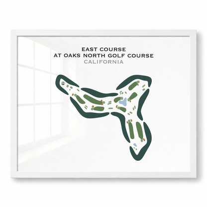 East Course at Oaks North Golf Course, California - Printed Golf Courses