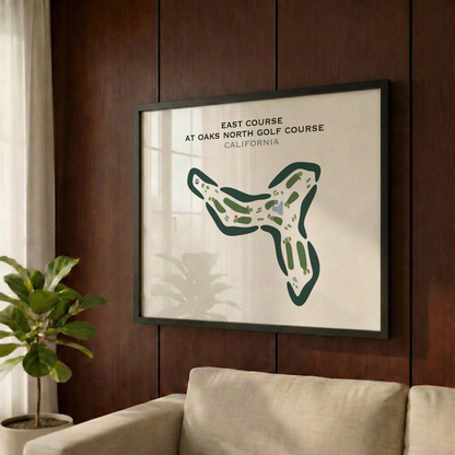 East Course at Oaks North Golf Course, California - Printed Golf Courses
