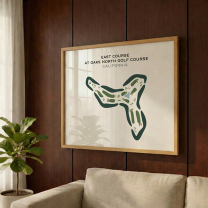 East Course at Oaks North Golf Course, California - Printed Golf Courses