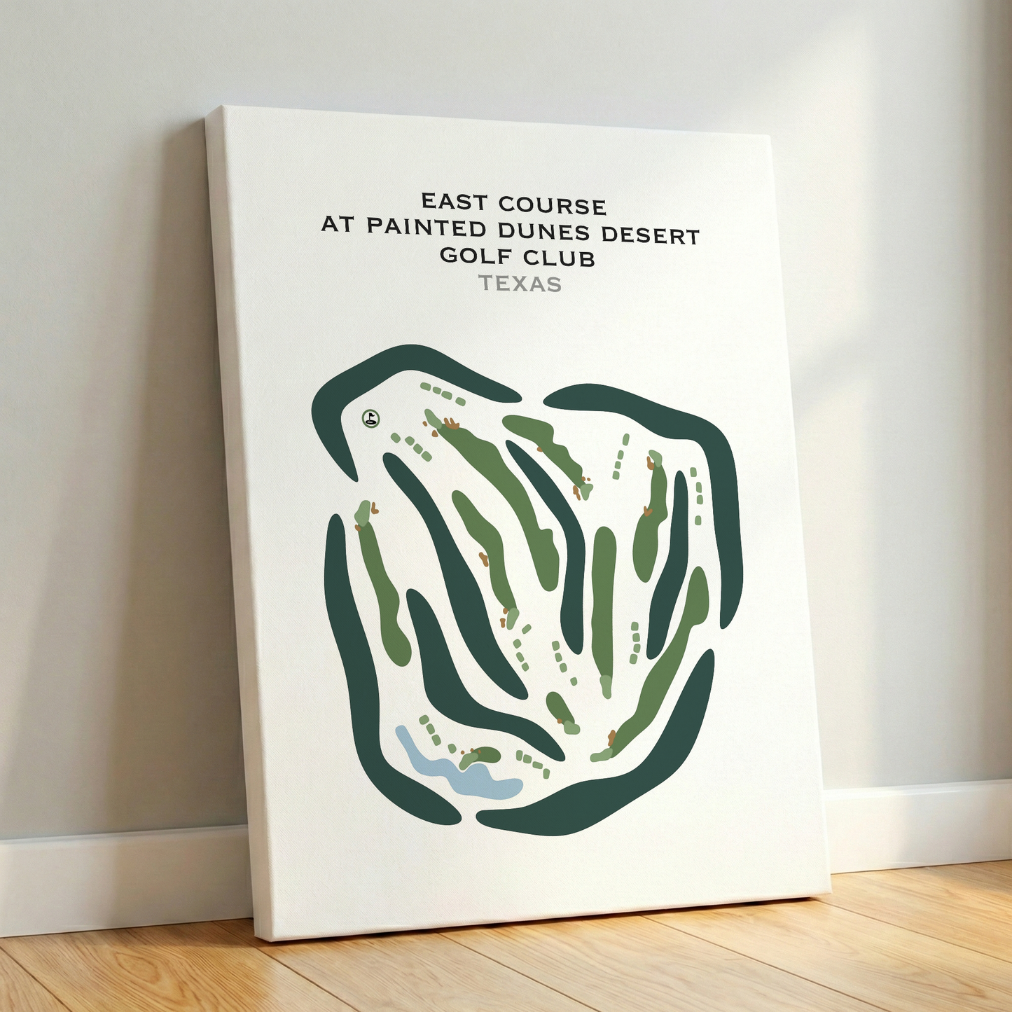 East Course at Painted Dunes Desert Golf Club, Texas - Printed Golf Courses