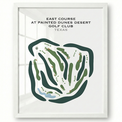 East Course at Painted Dunes Desert Golf Club, Texas - Printed Golf Courses