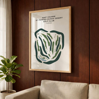 East Course at Painted Dunes Desert Golf Club, Texas - Printed Golf Courses
