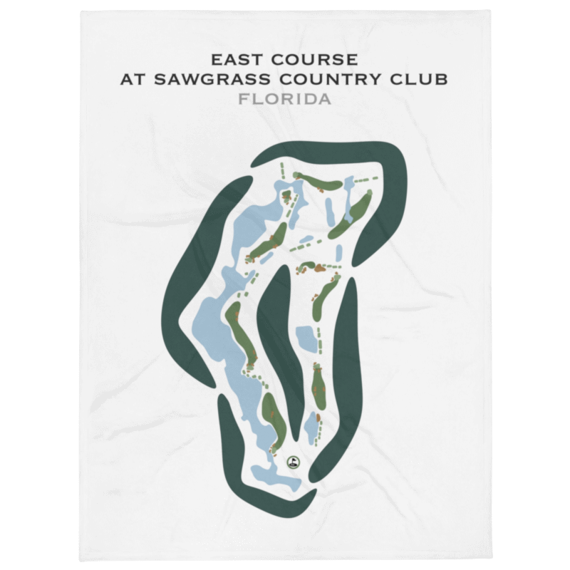 East Course at Sawgrass Country Club, Florida - Printed Golf Courses