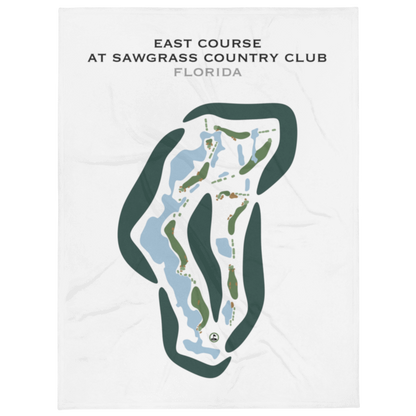 East Course at Sawgrass Country Club, Florida - Printed Golf Courses