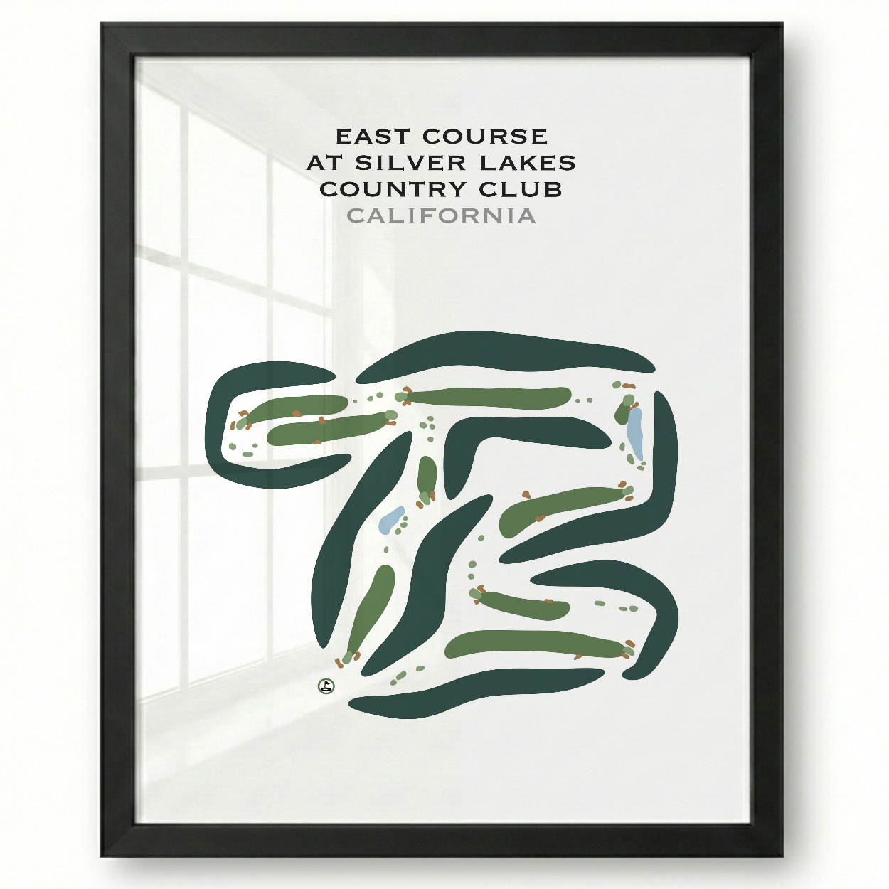 East Course at Silver Lakes Country Club, California - Printed Golf Courses