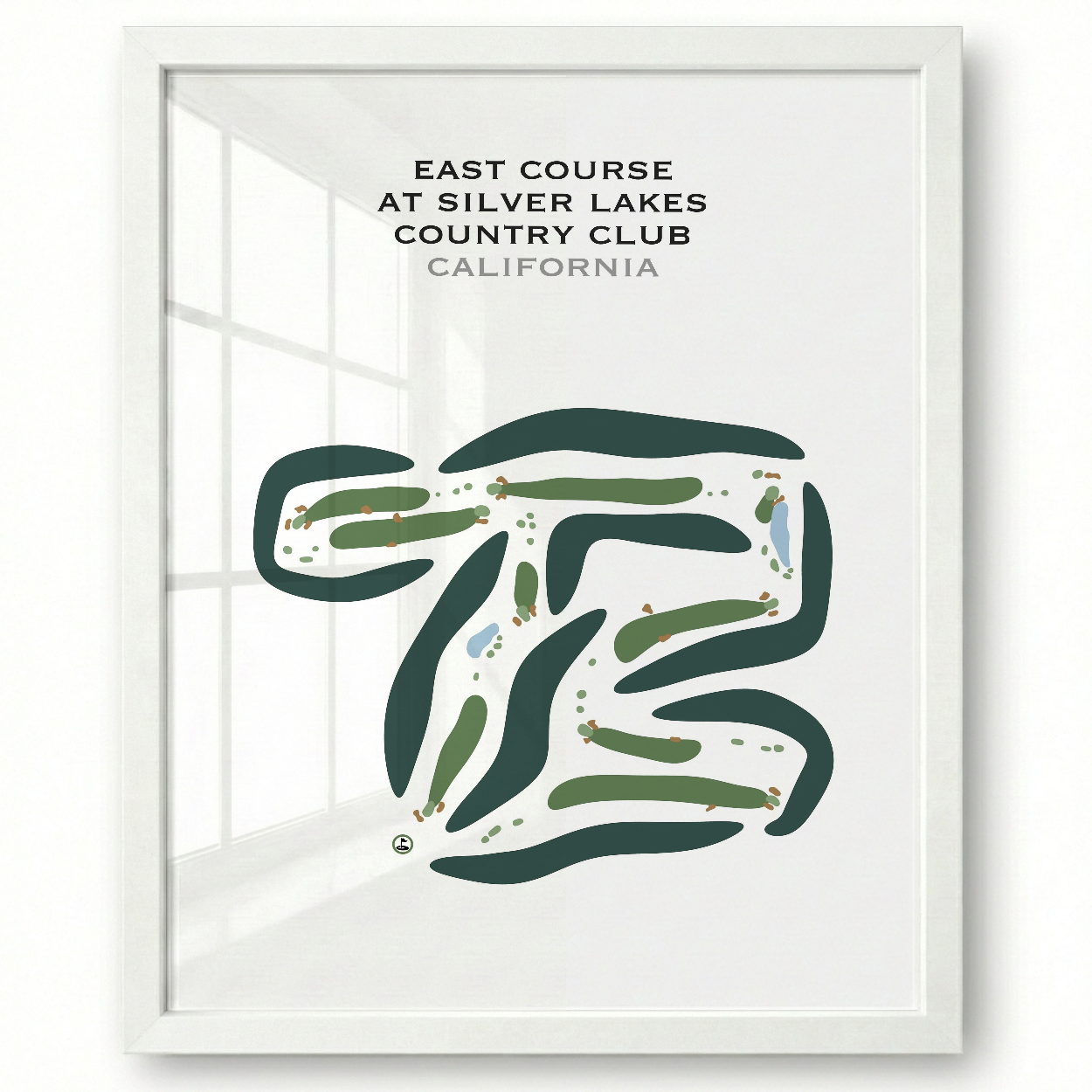 East Course at Silver Lakes Country Club, California - Printed Golf Courses