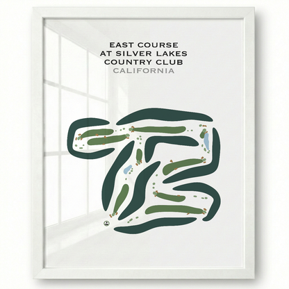 East Course at Silver Lakes Country Club, California - Printed Golf Courses