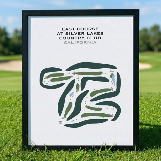 East Course at Silver Lakes Country Club, California - Printed Golf Courses