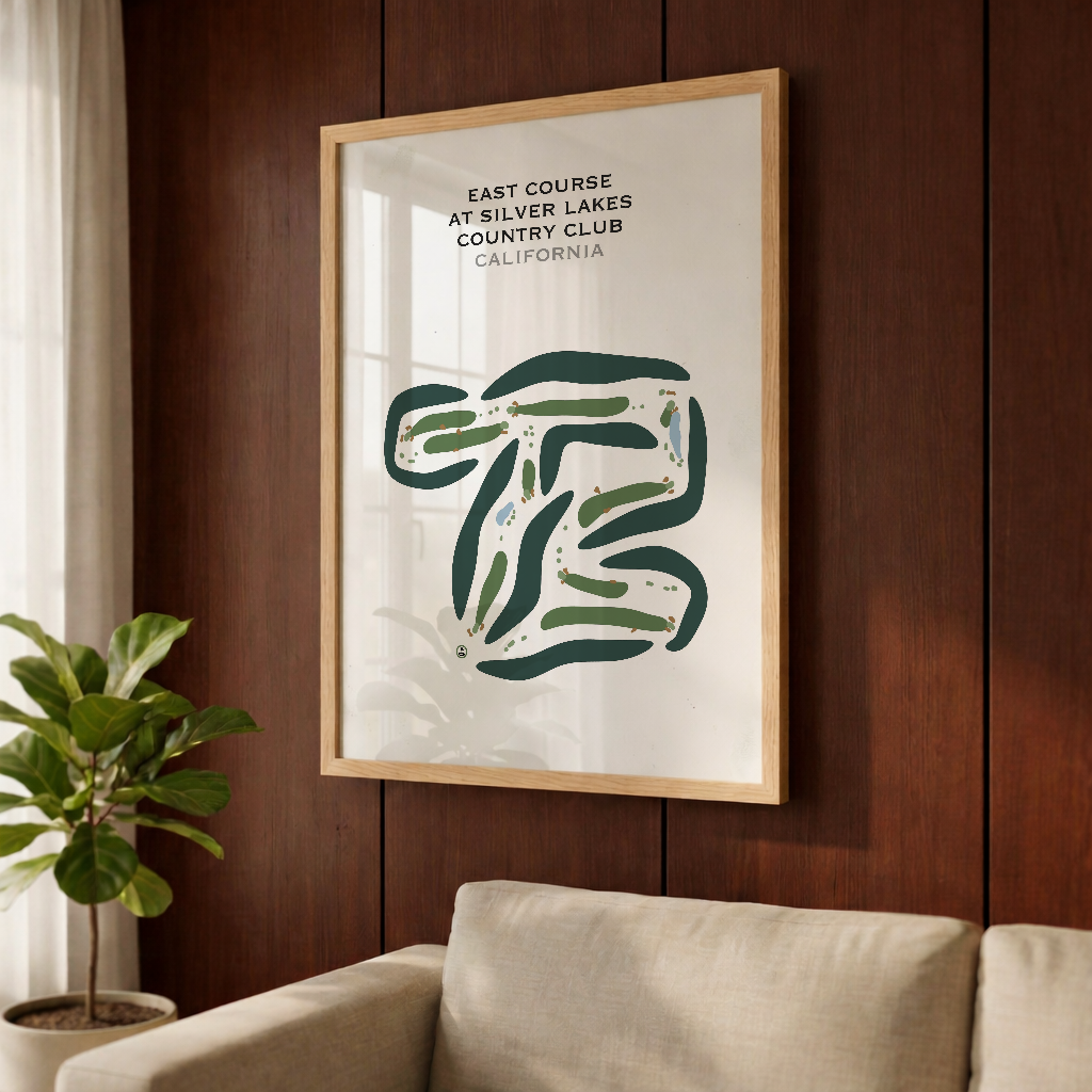 East Course at Silver Lakes Country Club, California - Printed Golf Courses