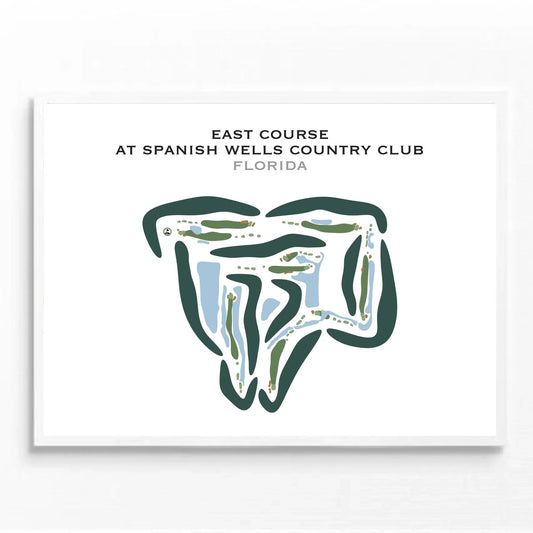 East Course at Spanish Wells Country Club, Florida - Printed Golf Courses