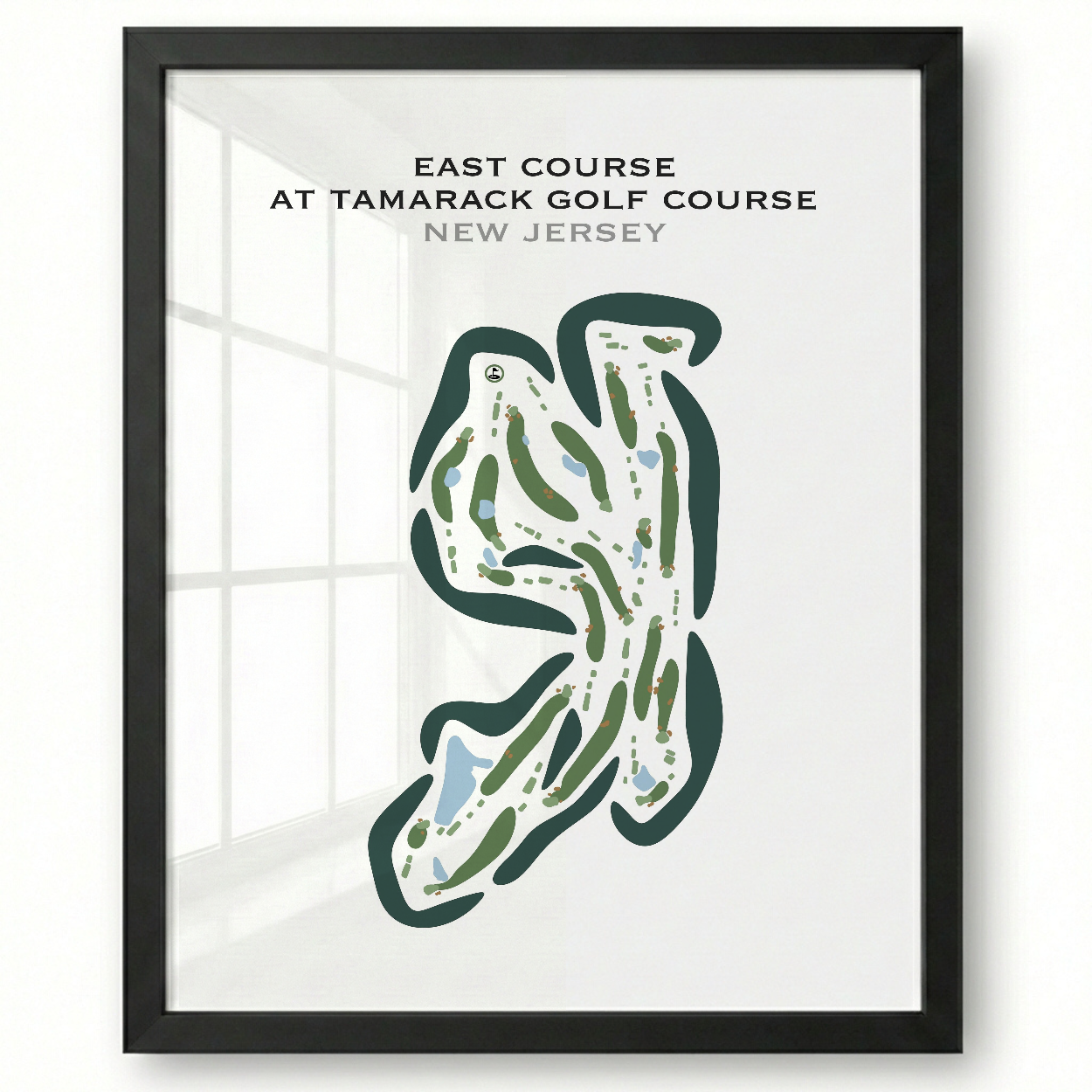 East Course at Tamarack Golf Course, New Jersey - Printed Golf Courses