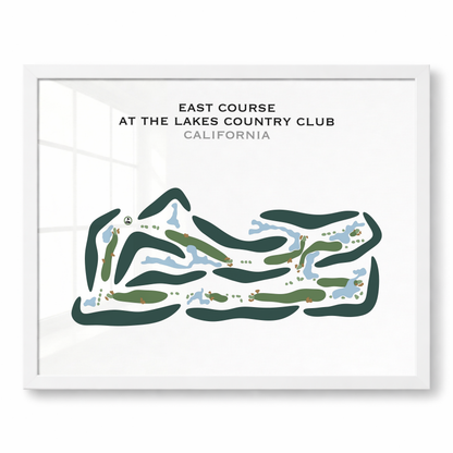 East Course at Lakes Country Club, California - Printed Golf Courses