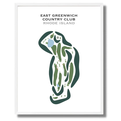 East Greenwich Country Club, Rhode Island - Printed Golf Courses