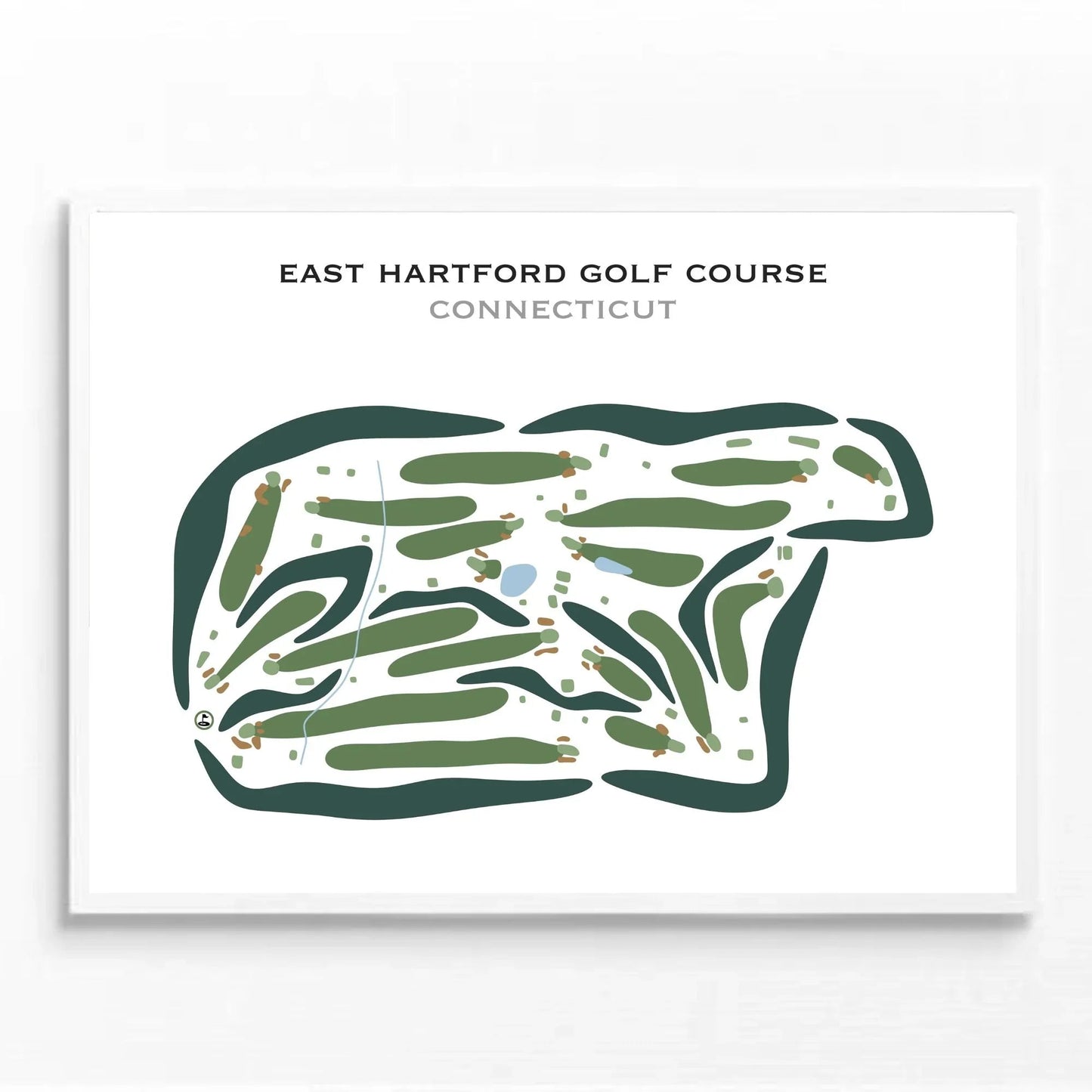 East Hartford Golf Course, Connecticut - Printed Golf Courses