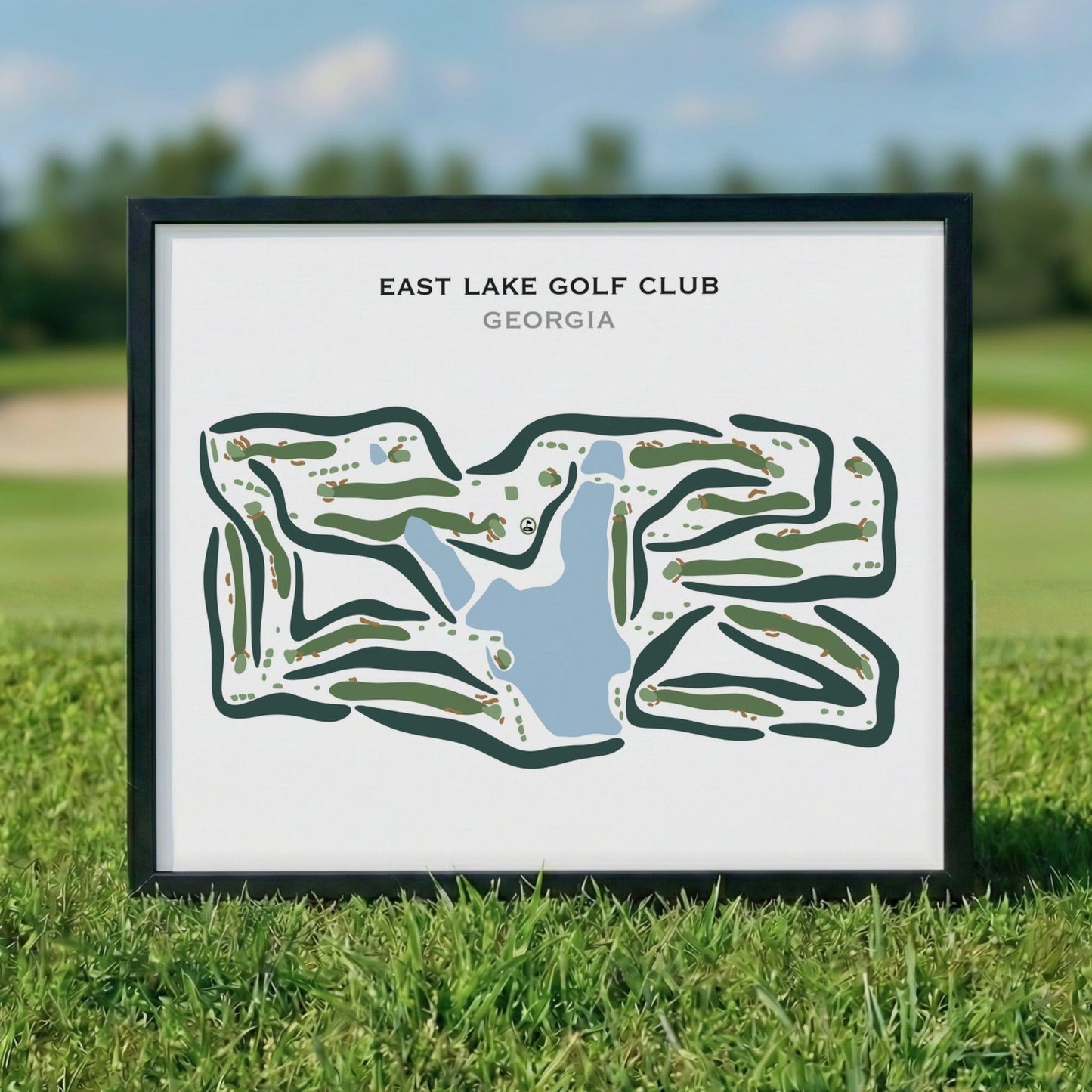 East Lake Golf Course, Atlanta Georgia - Printed Golf Courses