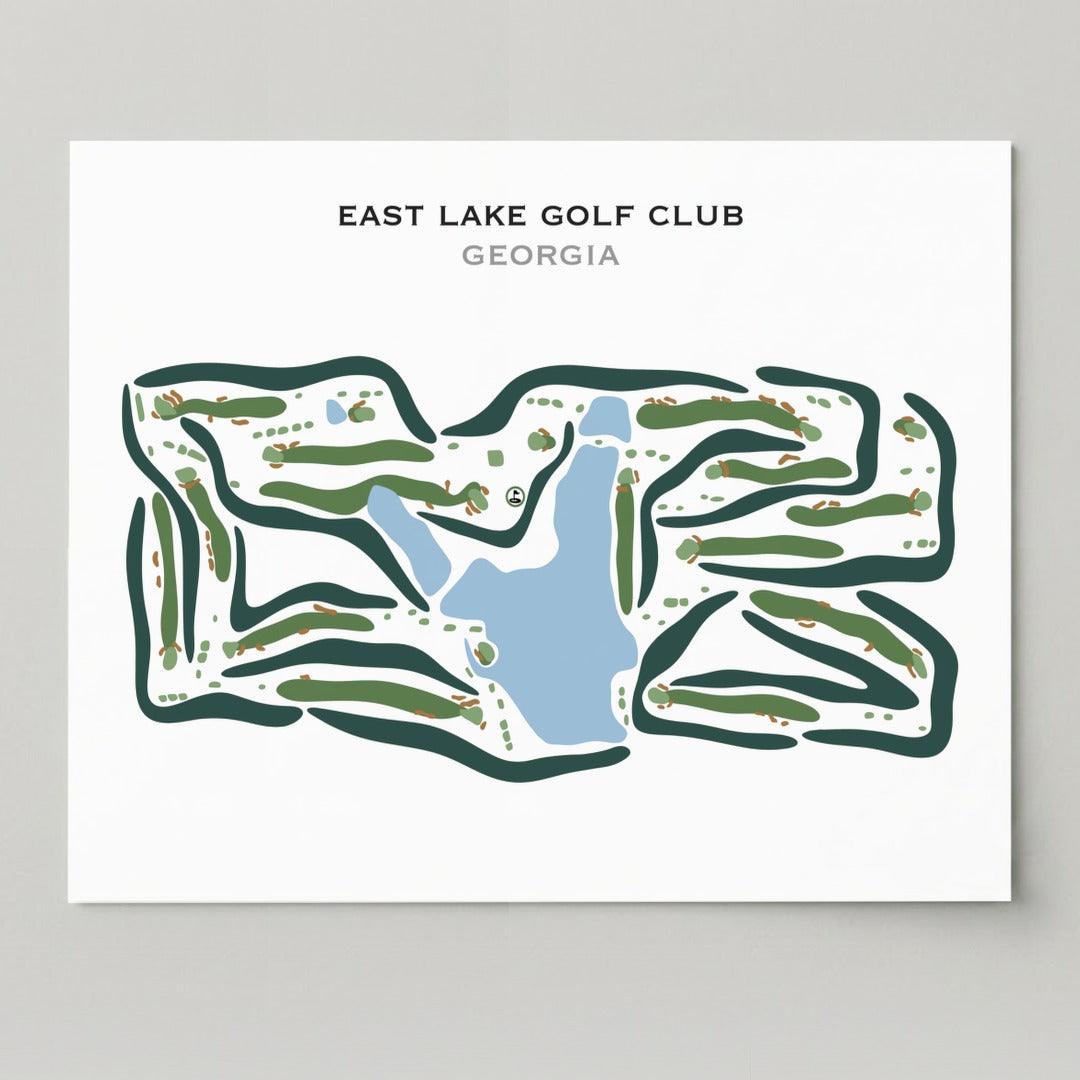 East Lake Golf Course, Atlanta Georgia - Printed Golf Courses