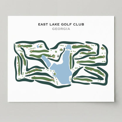 East Lake Golf Course, Atlanta Georgia - Printed Golf Courses