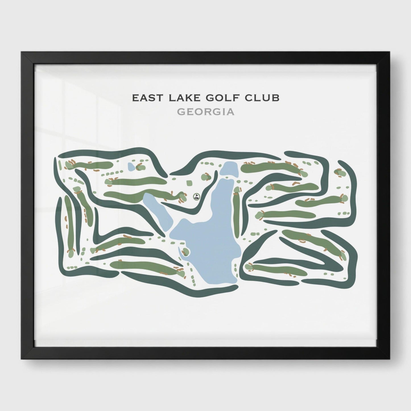 East Lake Golf Course, Atlanta Georgia - Printed Golf Courses