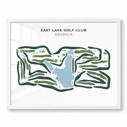 East Lake Golf Course, Atlanta Georgia - Printed Golf Courses