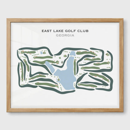 East Lake Golf Course, Atlanta Georgia - Printed Golf Courses