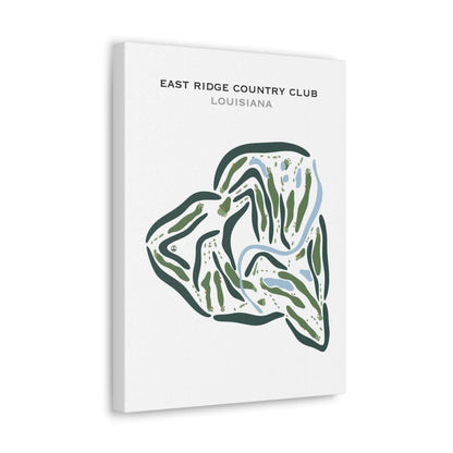 East Ridge Country Club, Louisiana - Printed Golf Courses