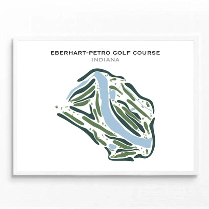 Eberhart-Petro Golf Course, Indiana - Printed Golf Course