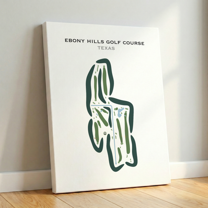 Ebony Hills Golf Course, Texas - Printed Golf Courses