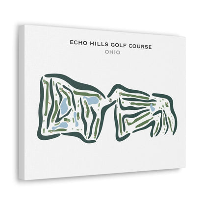 Echo Hills Golf Course, Ohio - Printed Golf Courses