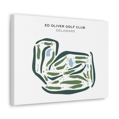 Ed Oliver Golf Club, Delaware - Printed Golf Courses