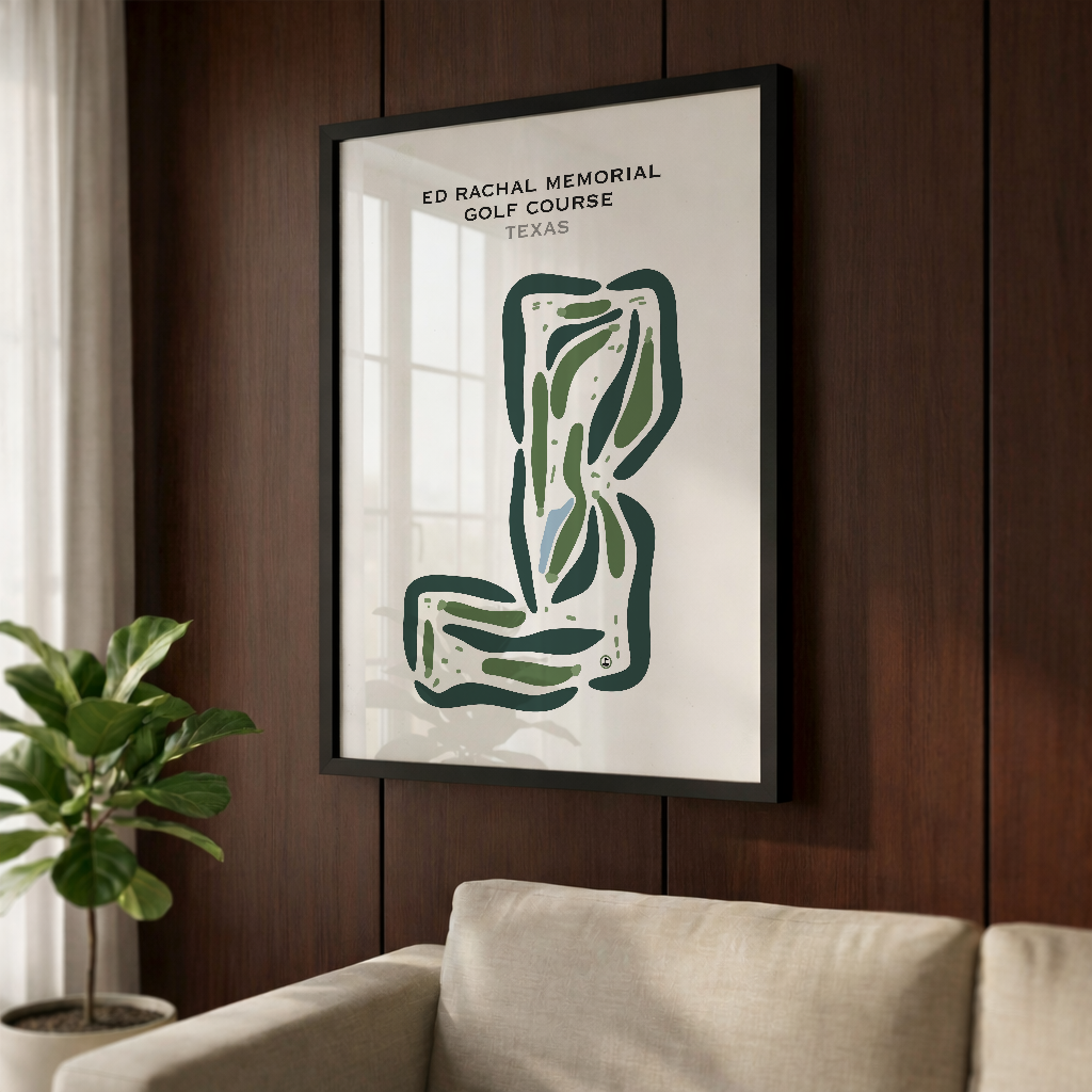 Ed Rachal Memorial Golf Course, Texas - Printed Golf Courses